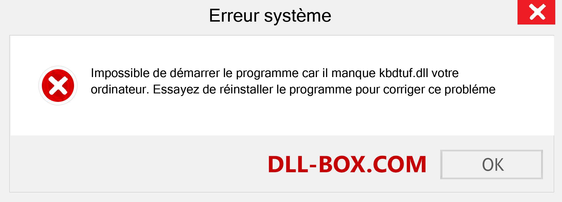 Le fichier kbdtuf.dll est manquant ?. Télécharger pour Windows 7, 8, 10 - Correction de l'erreur manquante kbdtuf dll sur Windows, photos, images